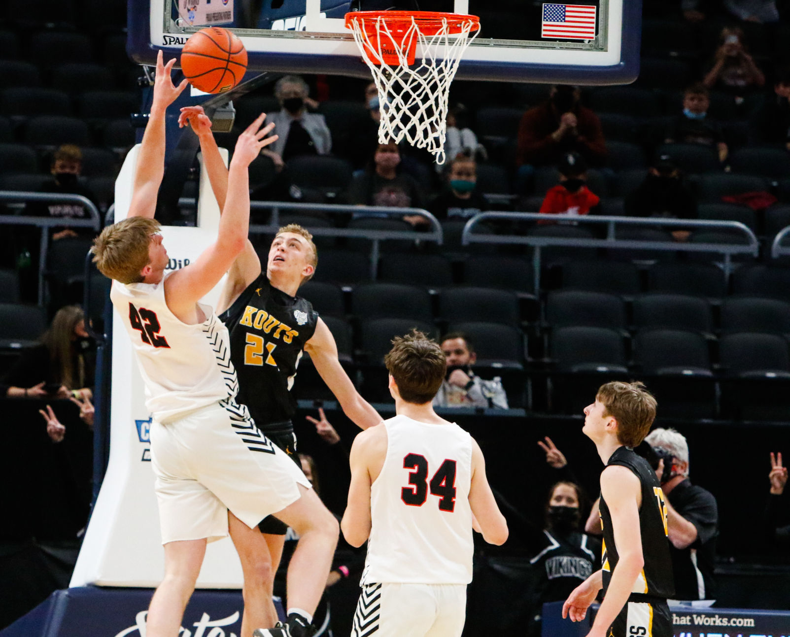 Gallery: Class A boys basketball state final: Kouts vs. Barr-Reeve